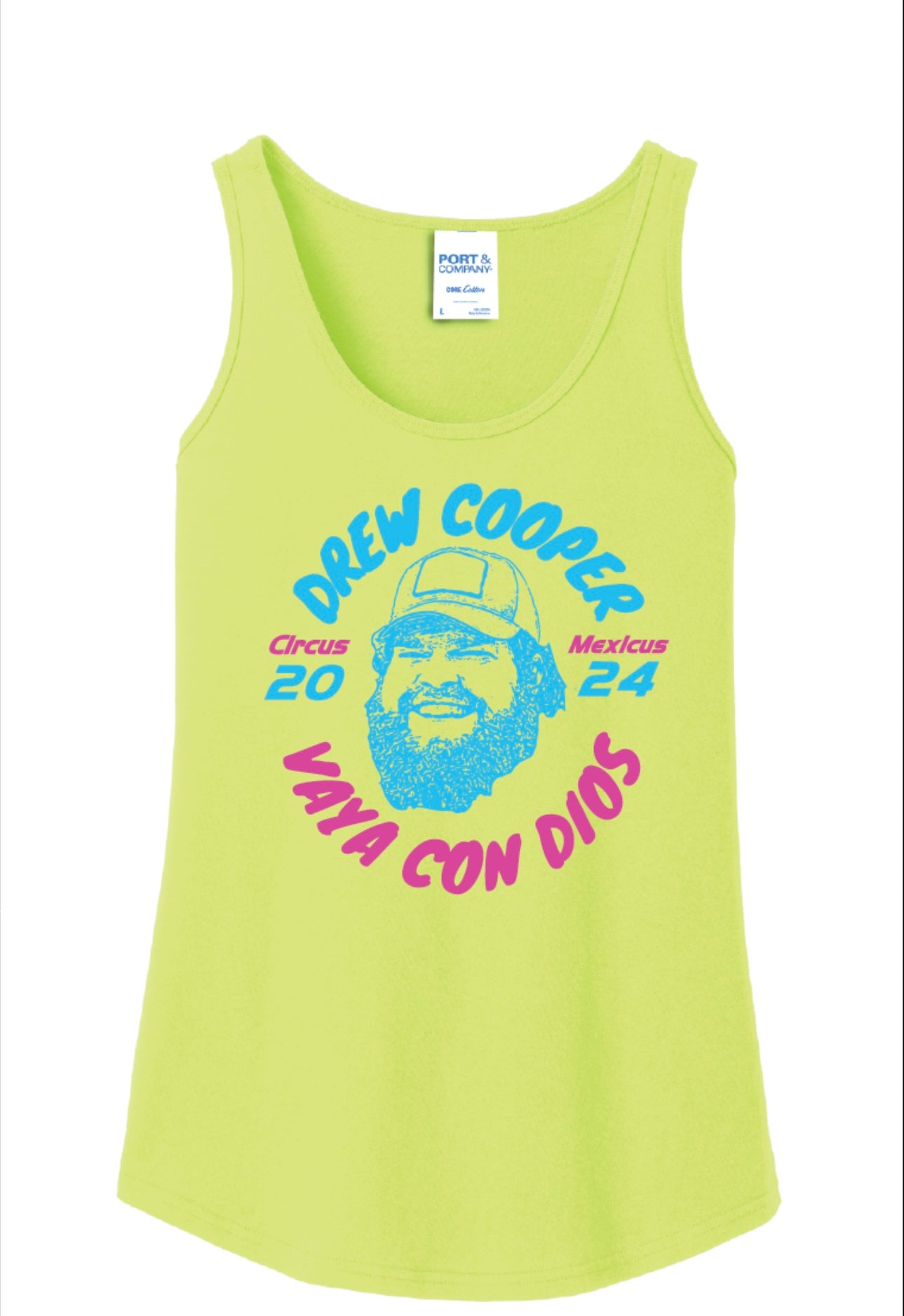 Vaya con Dios/Circus Mexicus 24' Women’s Tank (Green/ White/ Pink)